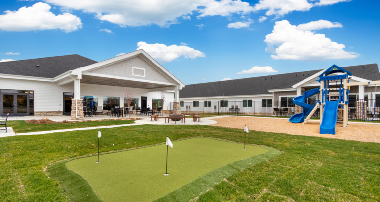 Greeley Village 40 - Outdoor putting green firepit playset Putting green is waiting for you